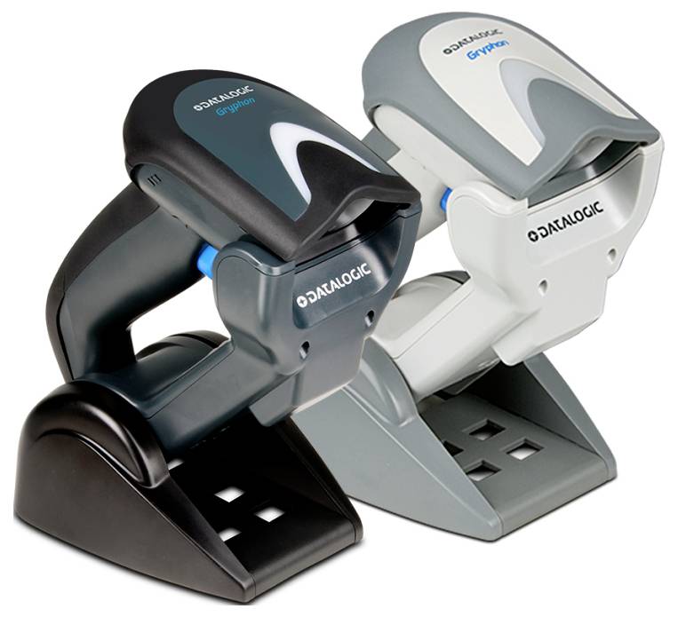 Datalogic GM4200-BK-433K1 1D Wireless Barcode-Scanner Funk 1D Linear Imager Schwarz, Grau Hand-Scanner inkl. Standfuß US...