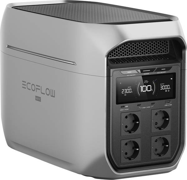 ECOFLOW Delta 3 Max Plus - Portable Powerstation Powerstation LiFePO 4