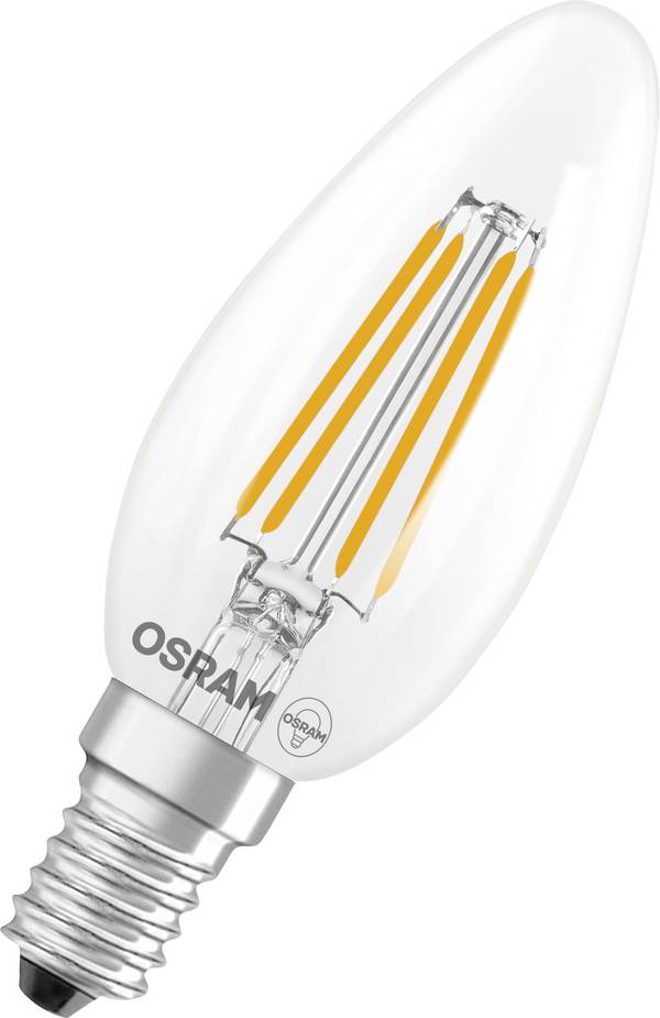 OSRAM 4058075654471 LED EEK D (A - G) E14 Kerzenform 5.9 W = 60 W Warmweiß dimmbar, Filament 1 St.