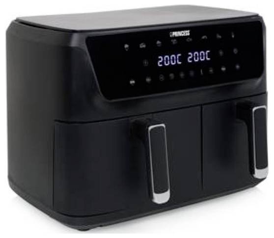 Princess 01.182470.01.001 Heißluft-Fritteuse 11 l 2700 W LCD-Display, Antihaftbeschichtung, BPA-frei Schwarz