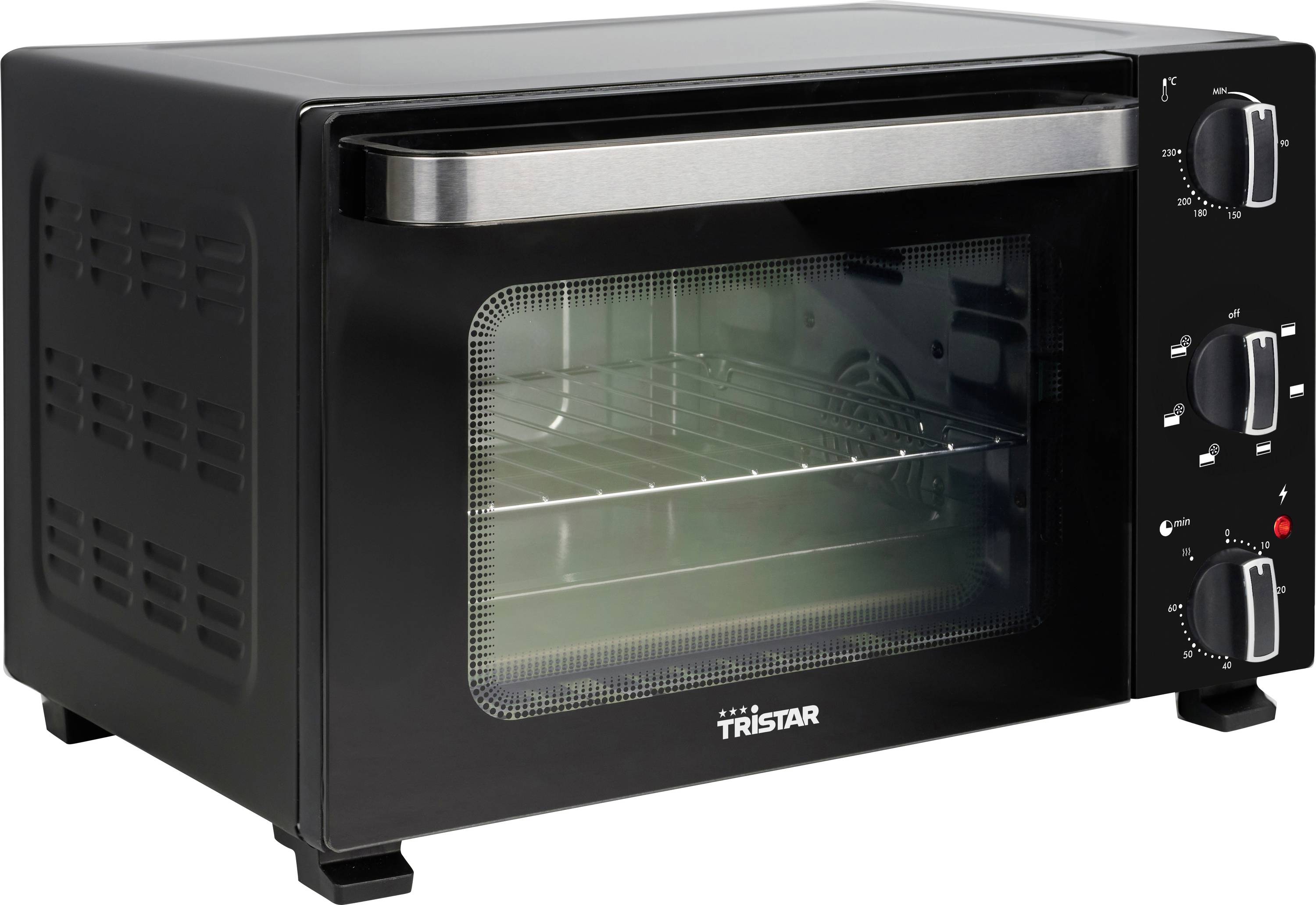 Tristar OV-3652 Minibackofen Timerfunktion, Kontrollleuchte, Umluft-Funktion 20 l