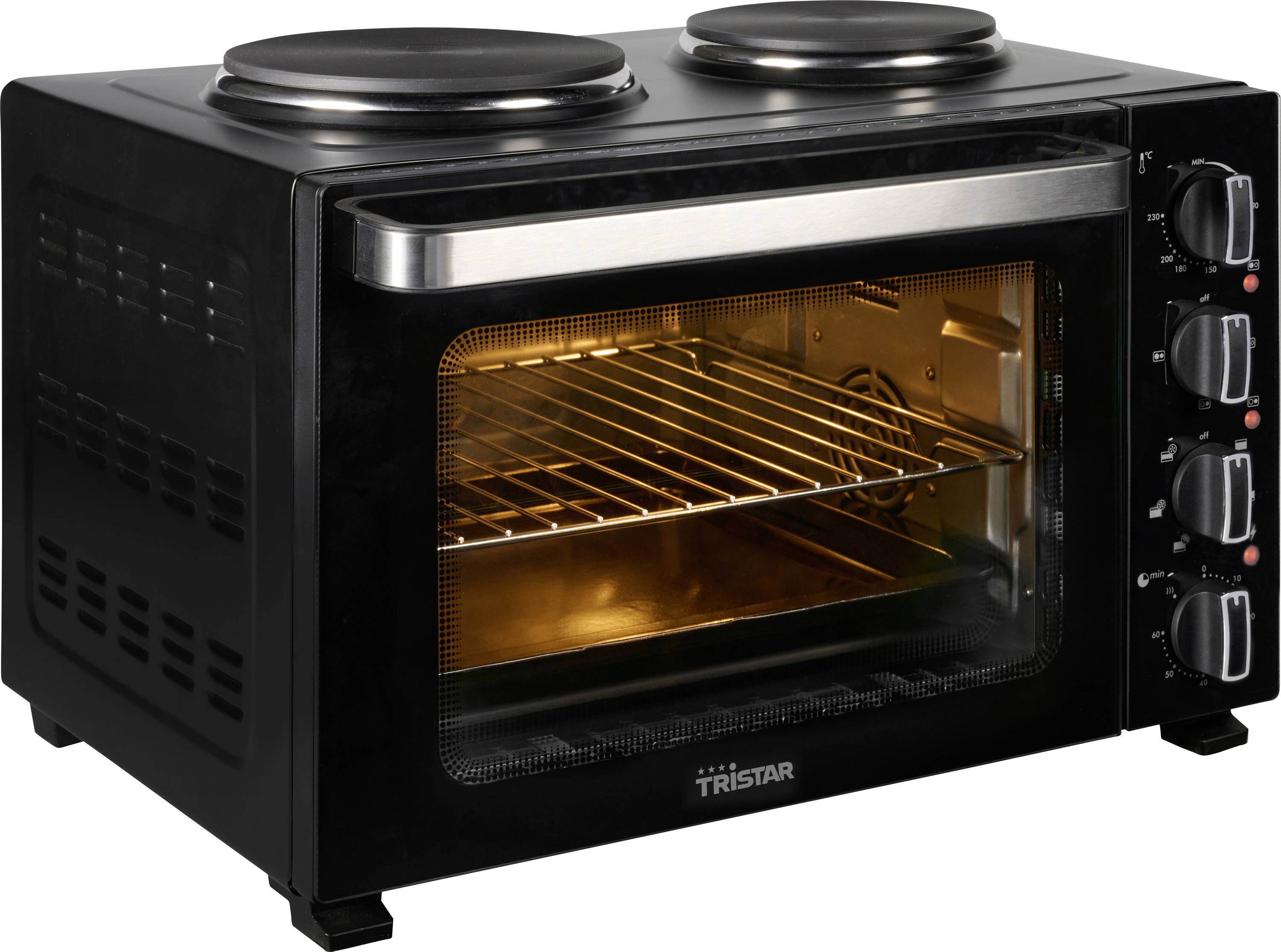 Tristar OV-3670 Minibackofen Timerfunktion, Kontrollleuchte, Umluft-Funktion 35 l