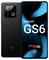 'Gigaset GS6 Smartphone, Frontansicht mit Display, Branding und Fingerabdrucksensor-Icon, Rückansicht mit dreifacher Kameraanordnung.'