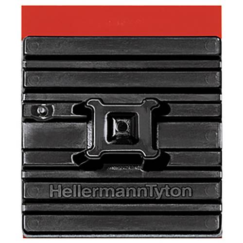 HellermannTyton FMB4APT-A-PA66HS-BK (10) Befestigungssockel selbstklebend 151-03669 flexibler Sockel Schwarz 10 St.