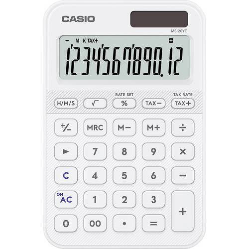 Casio neu Tischrechner Weiß (B x H x T) 101 x 18 x 154.5 mm