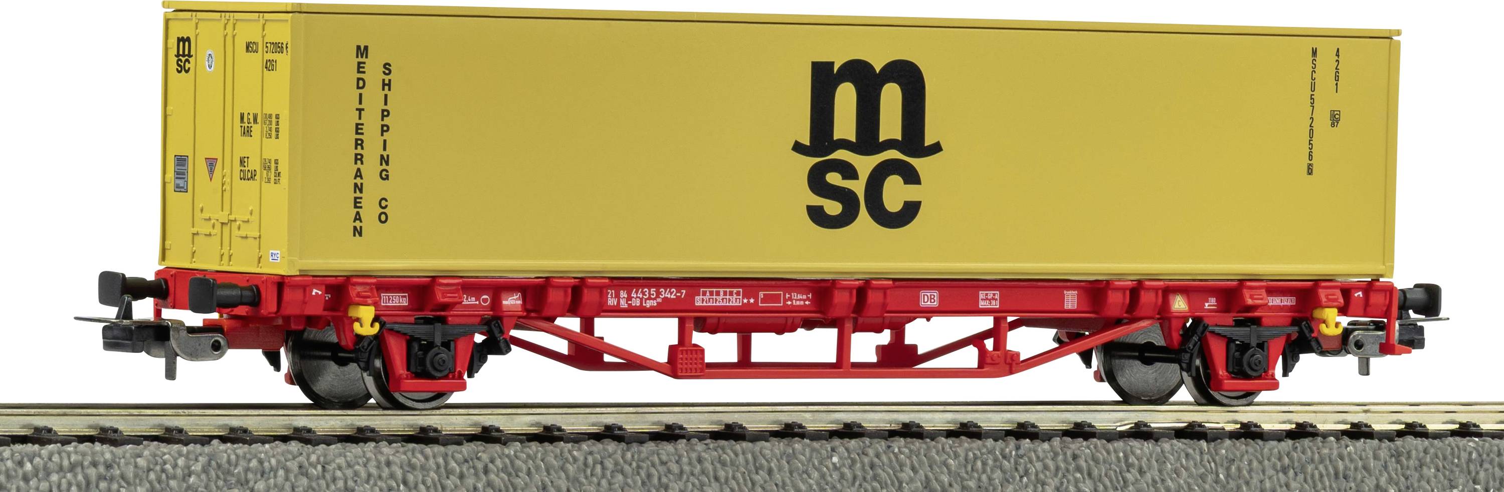 Piko H0 27726 PI Containertrgwg. MSC NS V 1x40“