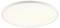 Eine runde, weiße Deckenleuchte mit einem schlichten, modernen Design, die ein weiches, gleichmäßiges Licht ausstrahlt.