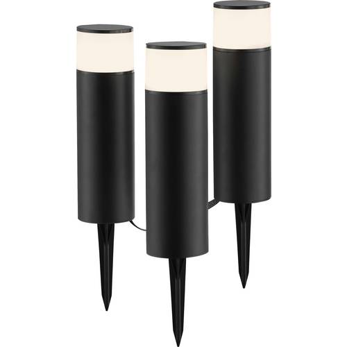 Brilliant G40912/76 Außenspießleuchte 3er Set Gartenleuchte EEK: F (A - G) Schwarz, Weiß