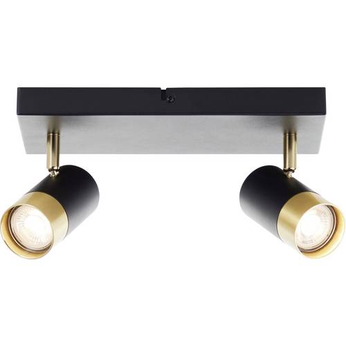 Brilliant G03413/86 Deckenleuchte 33cm Deckenleuchte GU10 Schwarz/Sand, Gold (matt)