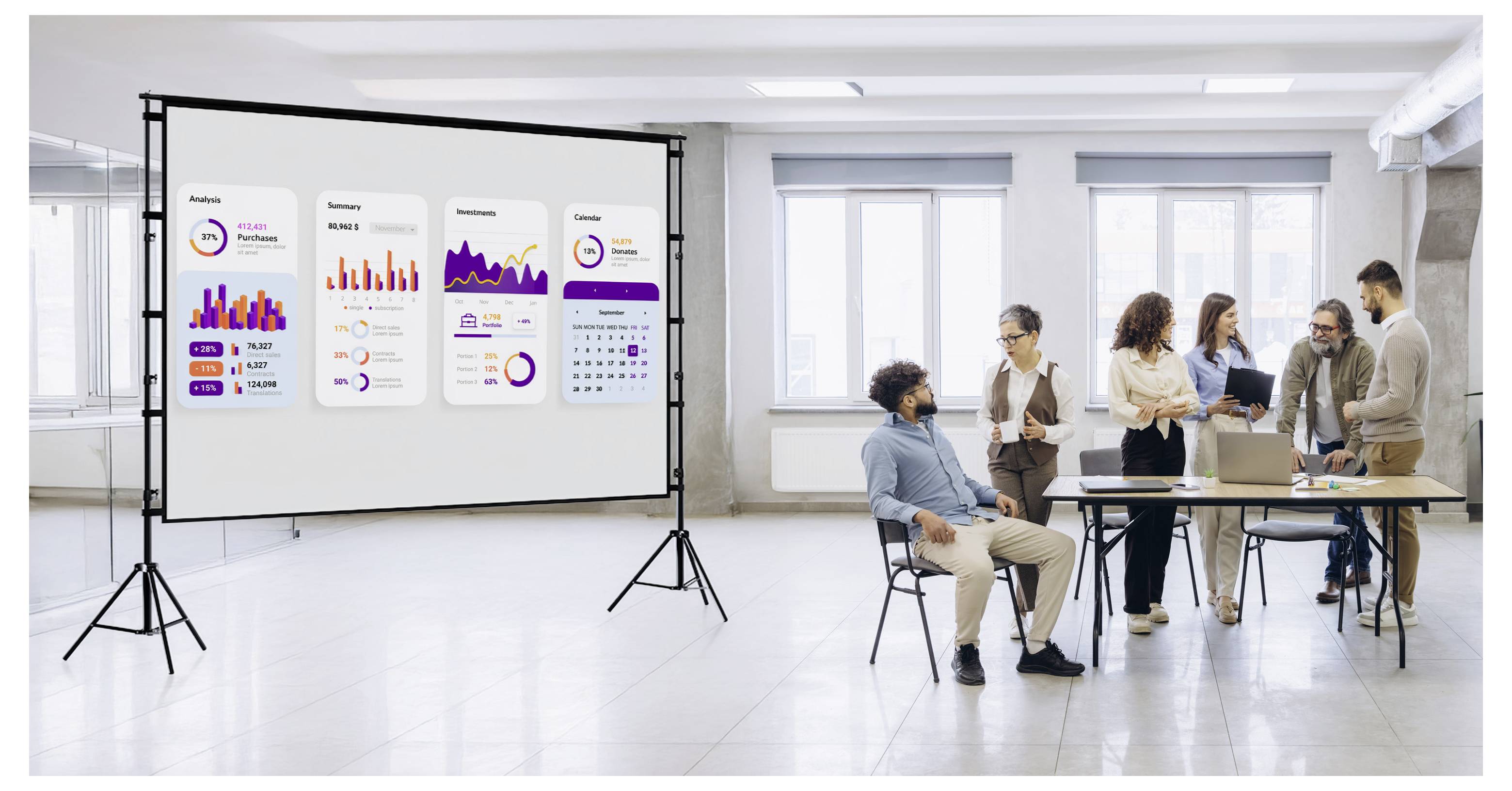 ViewSonic-Computermonitor mit Branding und Funktionen: IPS SuperClear, 100% sRGB und 120 Hz.
