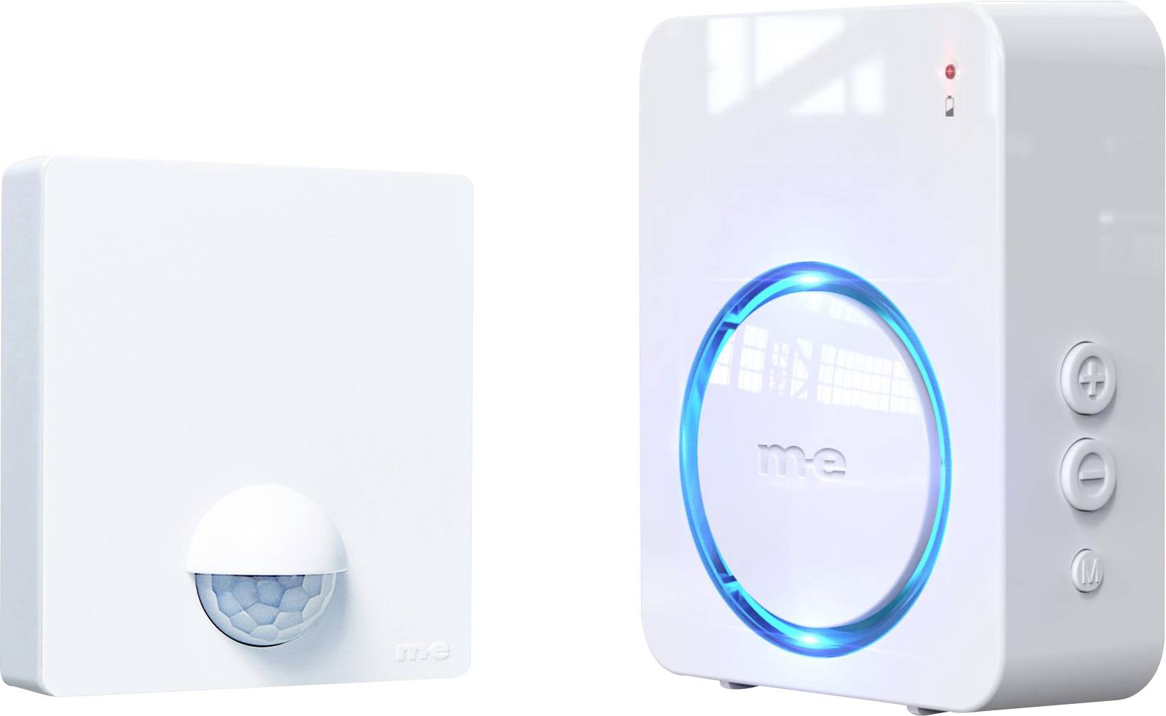 m-e modern-electronics 41491 Steckdose Bewegungsmelder 120 ° Weiß IP54