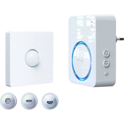 m-e modern-electronics 41492 Steckdose Bewegungsmelder 120 ° Weiß IP54