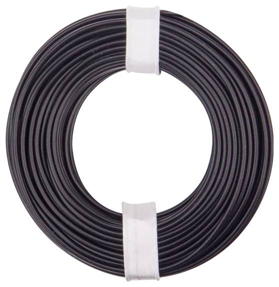 Donau Elektronik 175-011 Litze LiY 1 x 0.75 mm² Schwarz 1 St.
