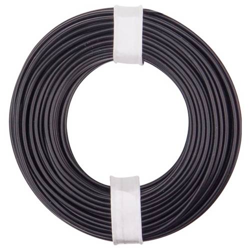 Donau Elektronik 175-011 Litze LiY 1 x 0.75 mm² Schwarz 1 St.
