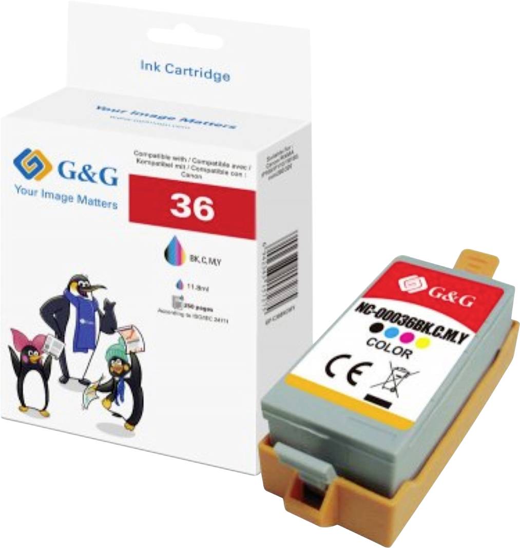G&G Druckerpatrone Kompatibel GP-C36BKCMY