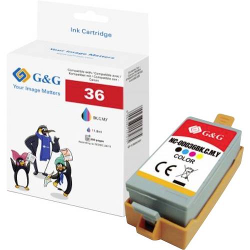 G&G Druckerpatrone Kompatibel GP-C36BKCMY
