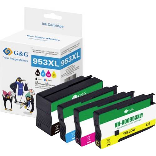 G&G Druckerpatrone Kompatibel GP-H953XLBKCMY-4P