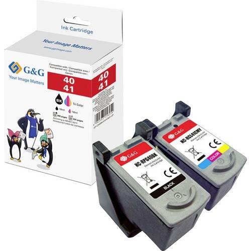 G&G Druckerpatrone Kompatibel GP-C40BK/C41CMY-2P