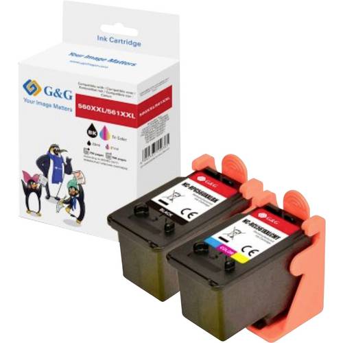 G&G Druckerpatrone Kompatibel GP-C560XXLBK/561XXLCMY-2P