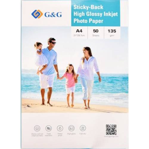 G&G 135GSM-A4-50 Fotopapier (selbstklebend) 135 g/m² 50 St.