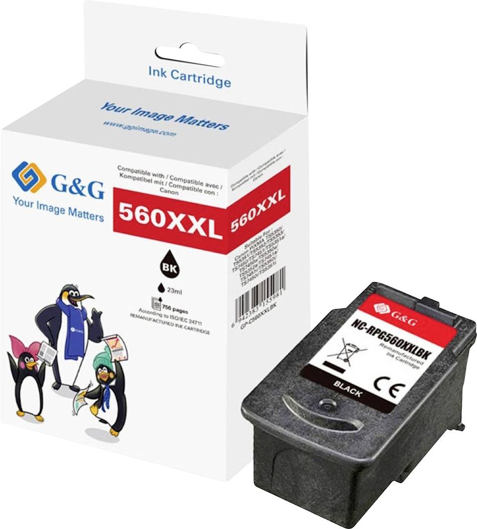 G&G Druckerpatrone Kompatibel GP-C560XXLBK