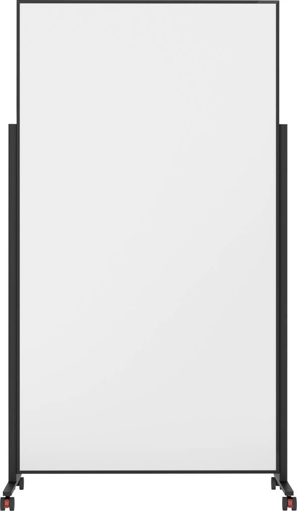 magnetoplan Whiteboard Vario (B x H) 100 cm x 180 cm Schwarz, Weiß lackiert, glatt Beide Seiten nutzbar, Quer- oder Hochformat