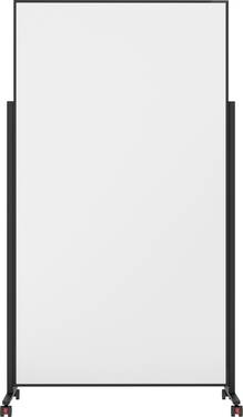 magnetoplan Whiteboard Vario (B x H) 100 cm x 180 cm Schwarz, Weiß lackiert, glatt Beide Seiten nutzbar, Quer- oder Hochformat