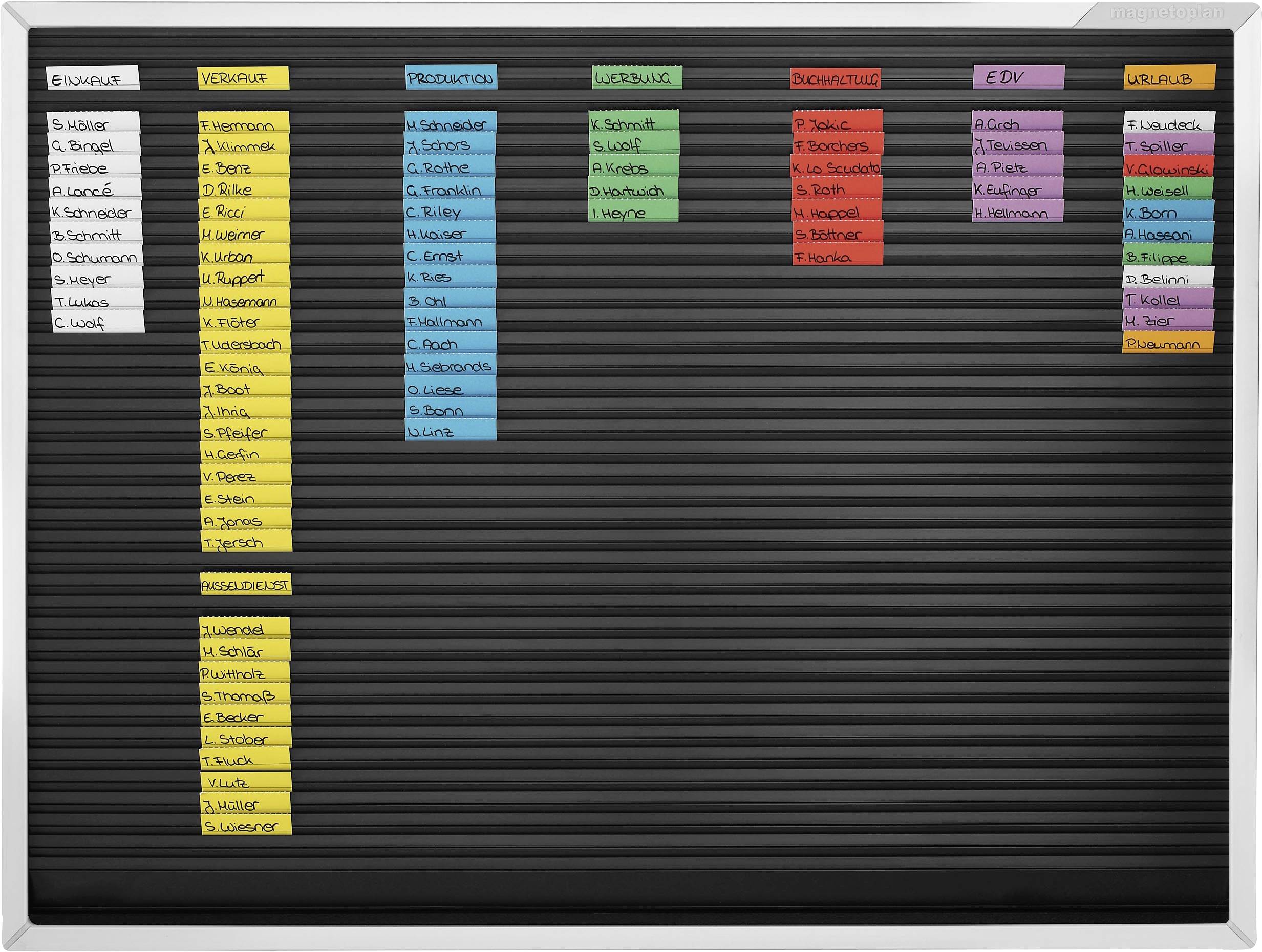 magnetoplan Plantafel 1245003 Schwarz 1 St.