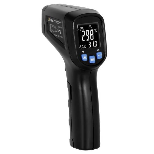 PCE Instruments Infrarotthermometer PCE-770 |-50 °C … 400 °C |°C, °F |Messfleckverhältnis 12:1 |Emissionsgrad 0,1 … 1,0
