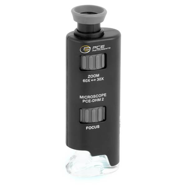 PCE Instruments LED Mikroskop PCE-DHM 2 handlich|leicht|ideal für den mobilen Einsatz |30...60 x |stufenlos einstellbar