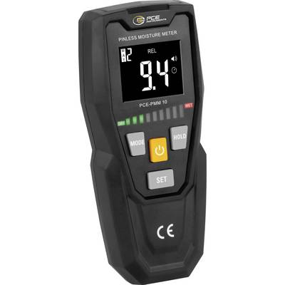 PCE Instruments Feuchtemessgerät PCE-PMM 10 |0 ... 100 % |Auflösung 0,1 % |Induktionsmessung für 10 Materialtypen |Alarm-0