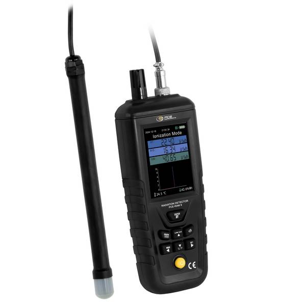 PCE Instruments Geigerzähler PCE-RAM 9 |γ-, β-, X- Strahlung |0…10 mSv/h |Geiger-Müller-Zählrohr |Temperatur |Feuchte
