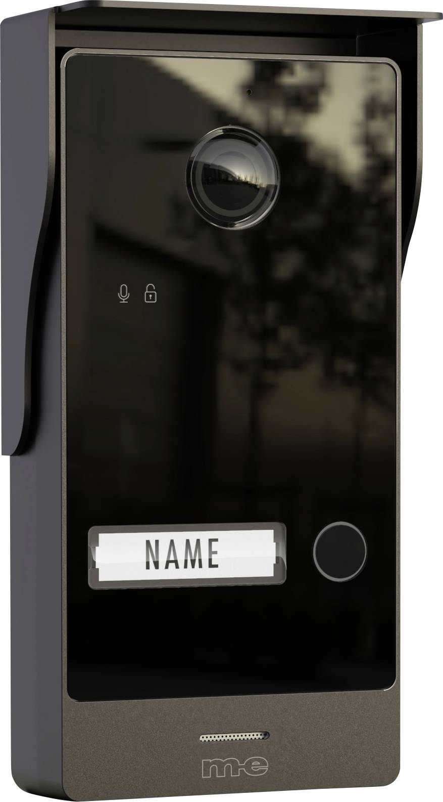 m-e modern-electronics ALL-V10 B Video-Türstation 2-Draht Außeneinheit Schwarz