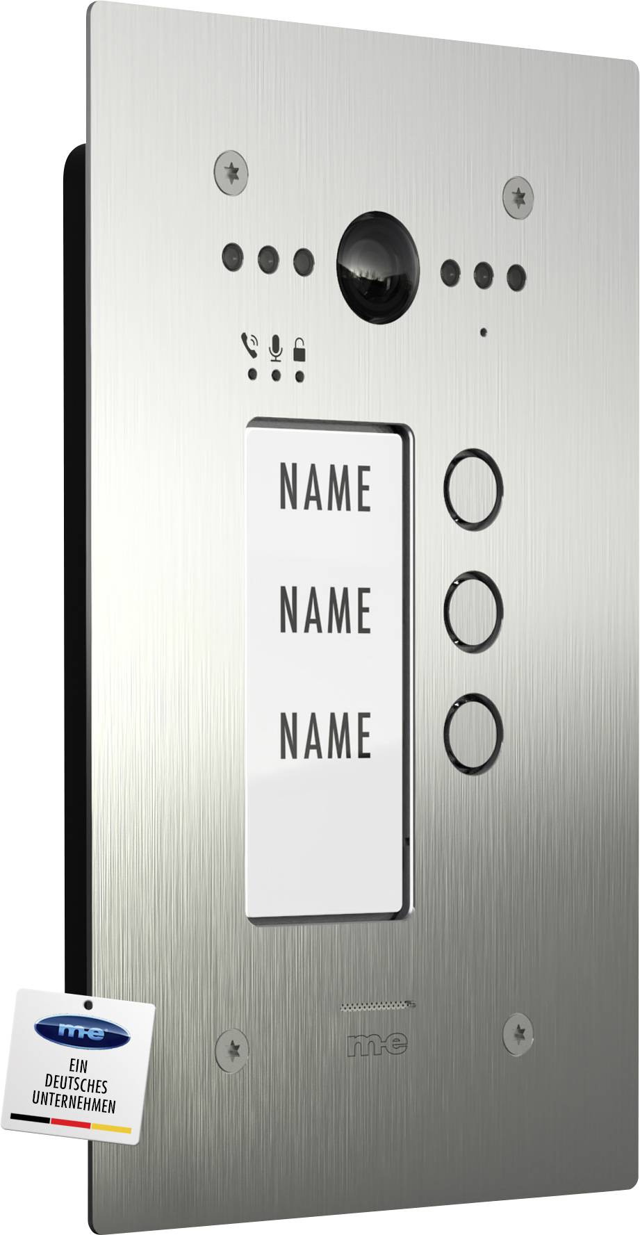 m-e modern-electronics ALL-VF30 S Video-Türstation 2-Draht Außeneinheit Edelstahl