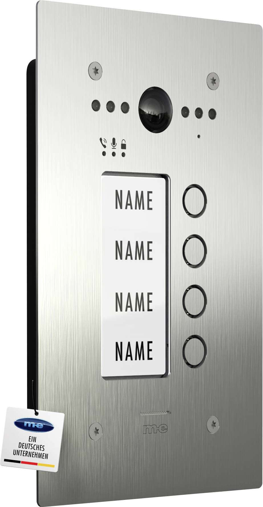 m-e modern-electronics ALL-VF40 S Video-Türstation 2-Draht Außeneinheit Edelstahl
