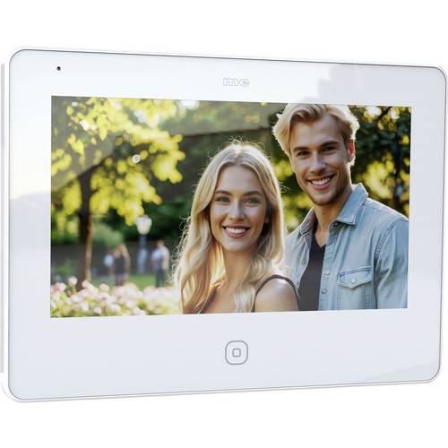 m-e modern-electronics ALL-M7 W-IPS IP-Video-Türsprechanlage 2-Draht, WLAN Kamera, Video-Inneneinheit Weiß