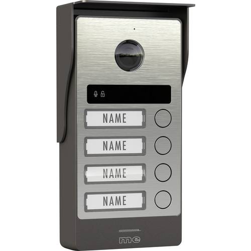 m-e modern-electronics ALL-V40S-M7W-IPS Video-Türsprechanlage WLAN, 2-Draht Edelstahl, Weiß