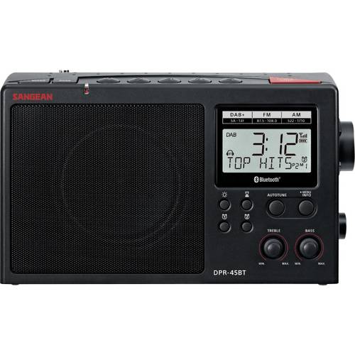 Sangean Tischradio DAB+, AM, FM DAB+, Bluetooth® Schwarz