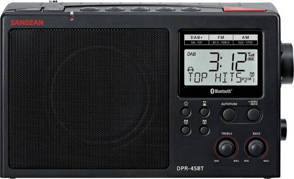Sangean  Tischradio DAB+, AM, FM DAB+, Bluetooth®   Schwarz