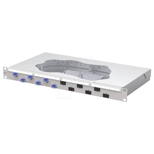 Thumbnail - Metz Connect OpDAT fix2 Patchfeld splice 6xLC-D OS2 Patch-Panel 483 mm (19) 1 HE Grau