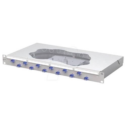 Metz Connect OpDAT fix2 Patchfeld splice 12xLC-D OS2 Patch-Panel 483 mm (19) 1 HE Lichtgrau