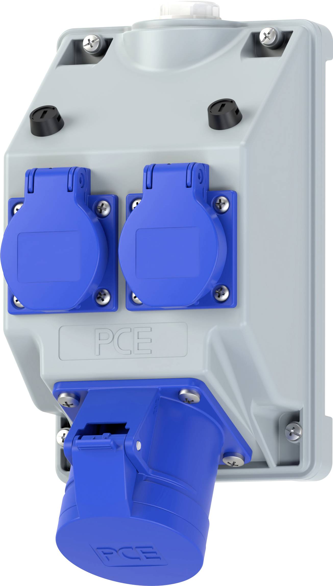 PC Electric 16082352 Steckdosen-Verteiler Grau, Blau