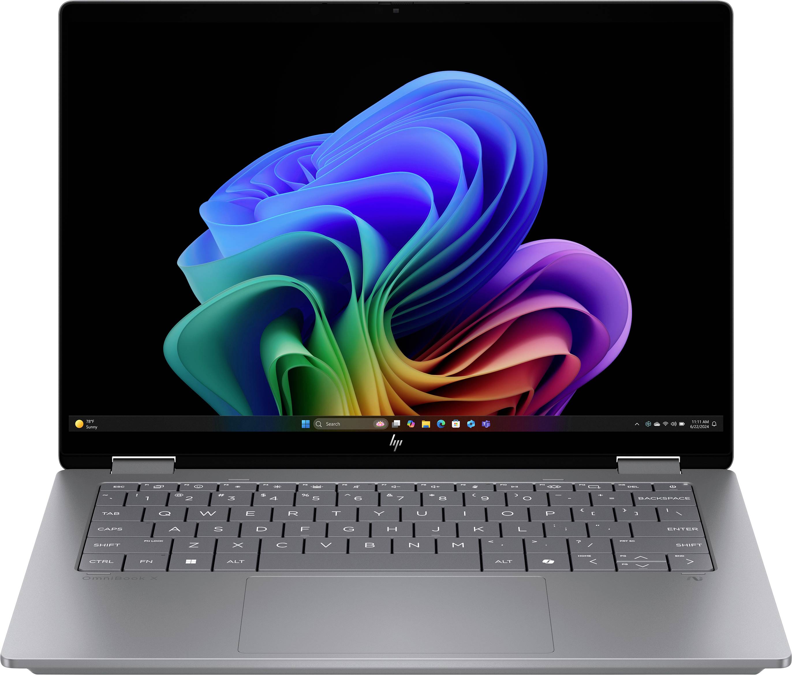 HP Notebook OmniBook X Flip 35.6 cm (14 Zoll) 3K Intel® Core™ Ultra 7 (Series 2) 256V 16 GB RAM 1 TB SSD Deutsch, QWERTZ...