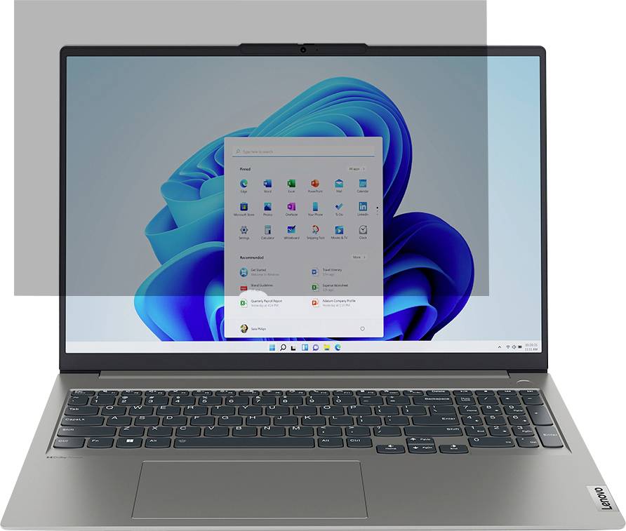 Lenovo Premium Clarity Privacy Blickschutzfolie Notebook 40,6 cm (16") Bildformat: 16:10 4XJ1U03940 Lenovo-0