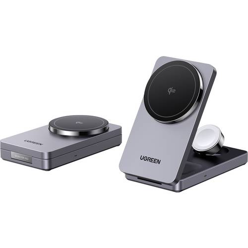 UGREEN UGREEN W707 3-in-1 15W Magnetic Charger Wireless Charger 15 W Grau