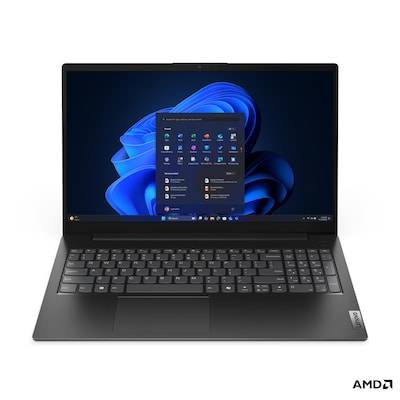 Lenovo Notebook V15 G6 R5 150 TS 39.6 cm (15.6 Zoll) Full HD 150 8 GB RAM 256 GB SSD Deutsch, QWERTZ Schwarz 83UU001KGE-0