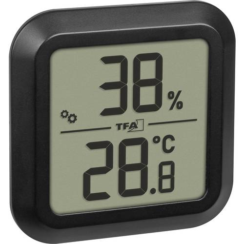 TFA Dostmann Digitales Thermo-Hygrometer zum Einbau Thermo-/Hygrometer Schwarz 30.5061.01