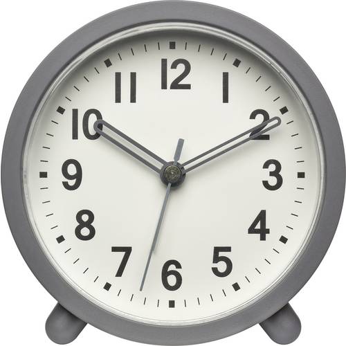 TFA Dostmann 60.1043.10 Quarz Wecker Grau Alarmzeiten 1 Leisegang-Uhrwerk