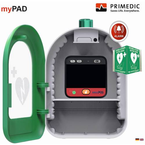 MEDX5 myPAD-M mit LCD-Farbbildschirm Defibrillator Schwarz