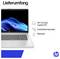 „Lieferumfang" umfasst einen HP 17,3-Zoll-Laptop-PC, ein Installationsplakat und ein Netzteil.